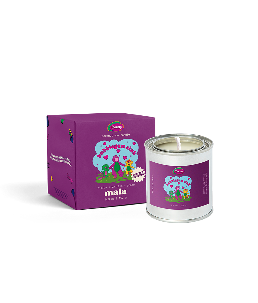 Barney x Mala: Bubblegum | Citrus + Vanilla + Grape (Pack of 6)