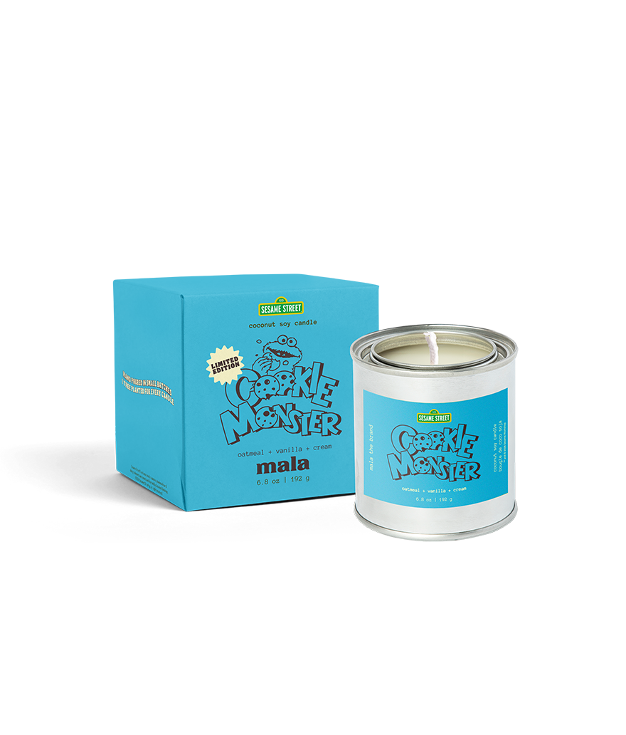 Sesame Street x Mala: Cookie Monster | Oatmeal + Vanilla + Cream (Pack of 6)