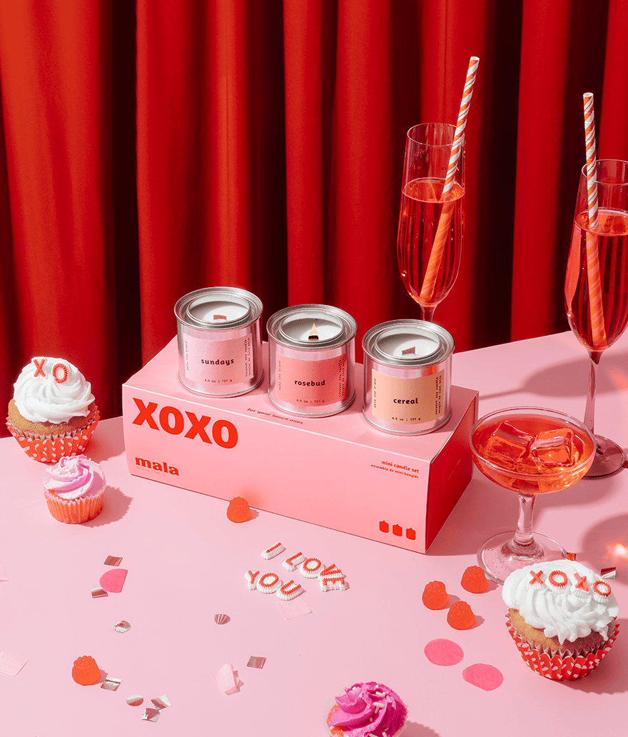 Exclusive | XOXO Candle Gift Set (Pack of 4)