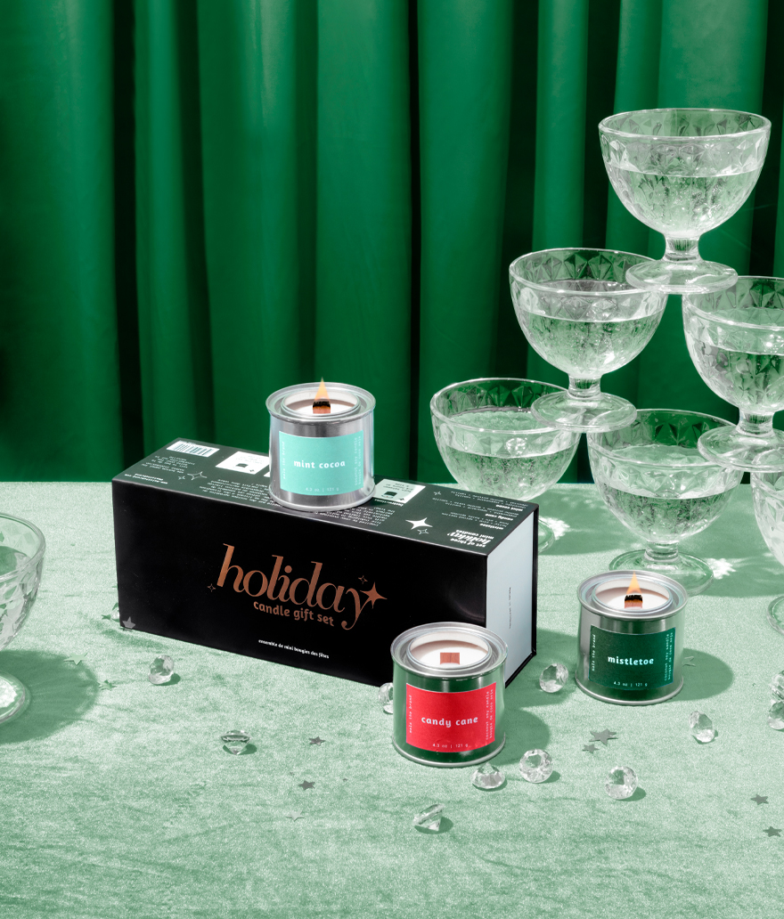 Holiday Mini Candle Gift Set (Pack of 4)