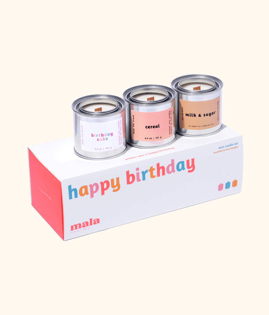 Exclusive | Happy Birthday Candle Gift Set (Pack of 4)